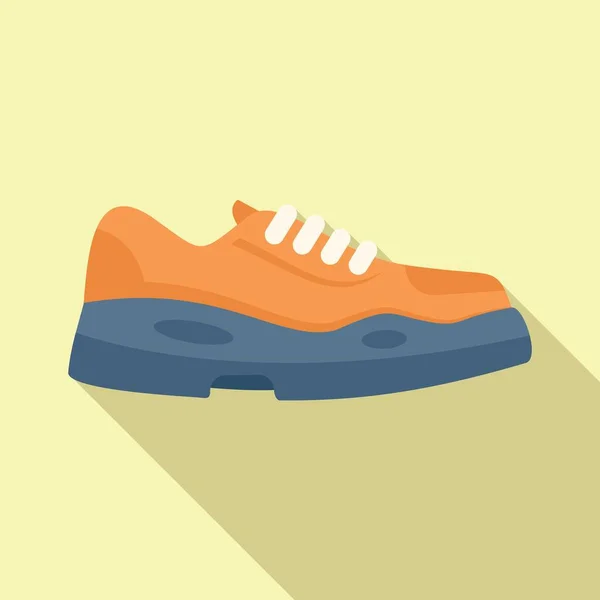 Sneaker icône vecteur plat. Design sportif — Image vectorielle