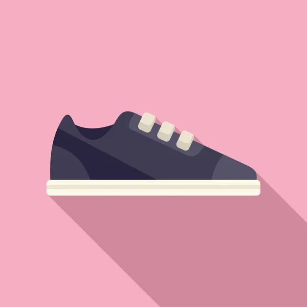 Shop sneaker icon flat vector. Sport shoe — Stock Vector