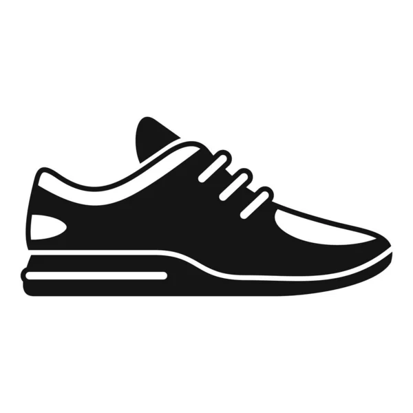 Moderní ikona tenisky jednoduchý vektor. Sportovní obuv — Stockový vektor