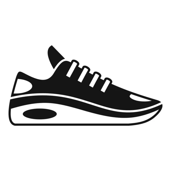 Sneaker icona atleta semplice vettore. Scarpa sportiva — Vettoriale Stock