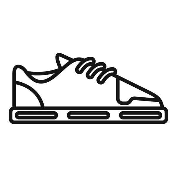 Sneaker design ícone contorno vetor. Calçado desportivo —  Vetores de Stock