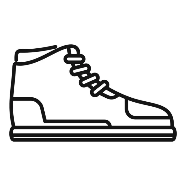 Basketbalové tenisky ikona obrys vektor. Sportovní obuv — Stockový vektor