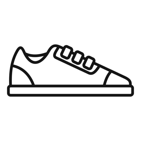 Shop sneaker icon outline vector. Sportschoen — Stockvector