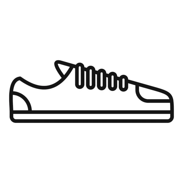 Casual sneaker icon outline vector. Sportschoen — Stockvector