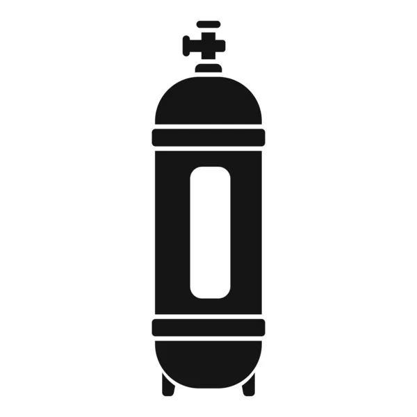 Piscina icono del tanque de oxígeno vector simple. Piscina de limpieza — Archivo Imágenes Vectoriales