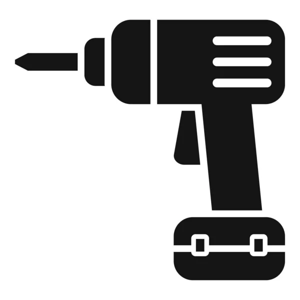 Elektrischer Bohrer Symbol einfacher Vektor. Handwerkzeug — Stockvektor