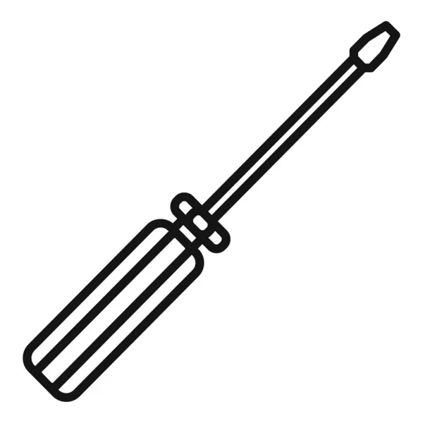 Vektor obrysu ikony šroubováku. Nástroj pro šrouby — Stockový vektor