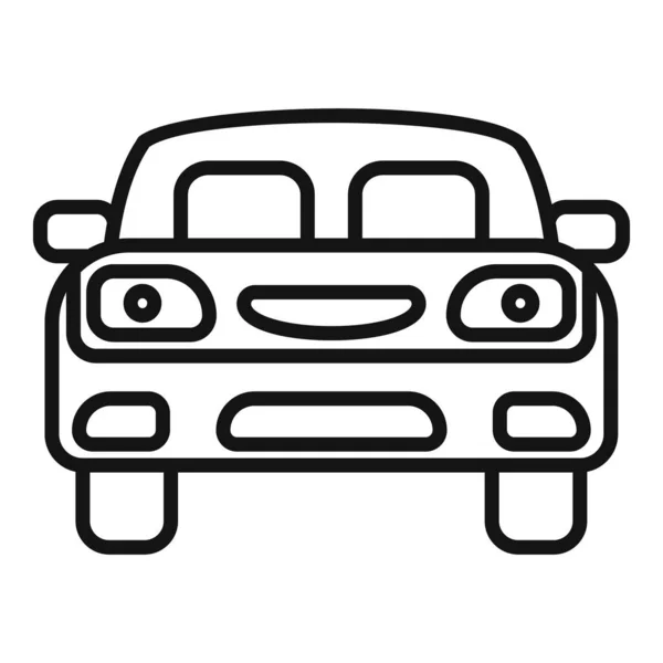 Riparazione auto icona contorno vettore. Servizio auto — Vettoriale Stock