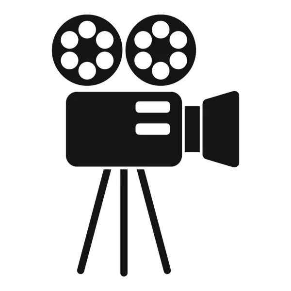 Cinematography camera icon simple vector. Video film — Stock Vector