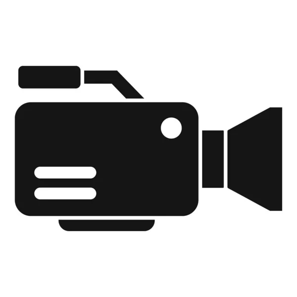 Filmemacher Kamera Symbol einfachen Vektor. Filmproduktion — Stockvektor