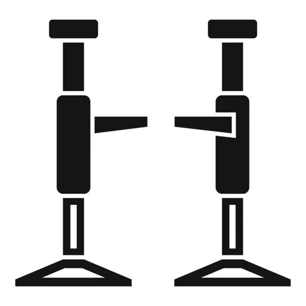 Tamirci araba kaldırma simgesi basit bir vektör. Otomatik onarım — Stok Vektör