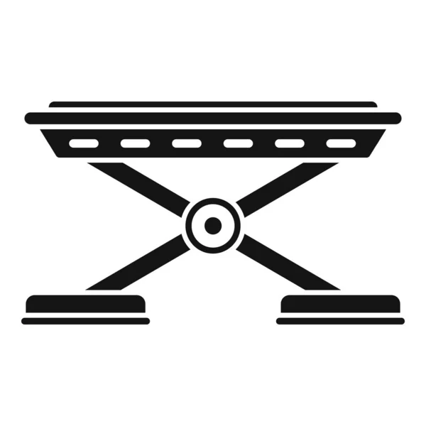 Иконка пандуса автомобиля простой вектор. Ремонт гаражей — стоковый вектор