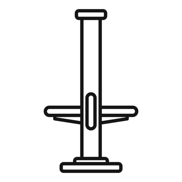 Car lift jack icon outline vector. Auto repair — Stock Vector