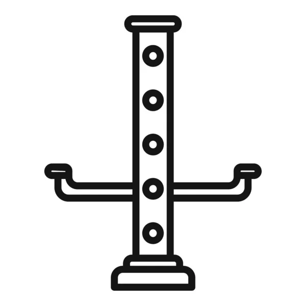 Auto-Lift-Symbol-Umrissvektor. Auto-Service — Stockvektor
