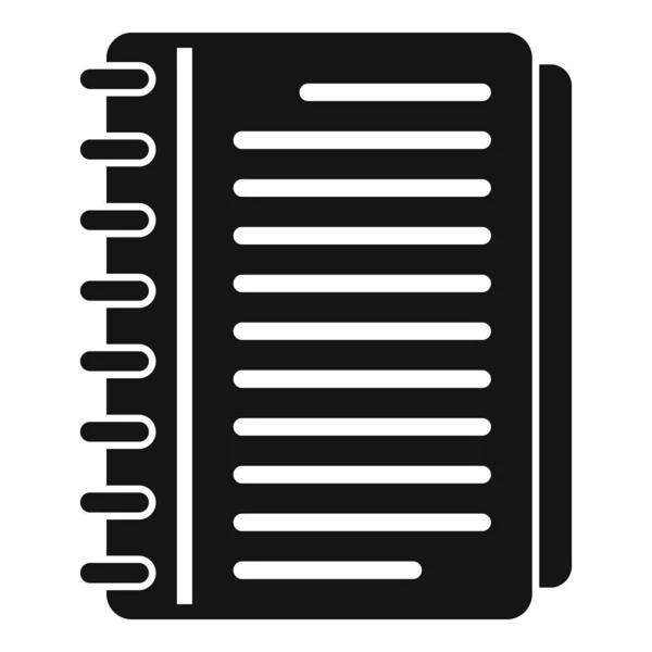 Notebook rutina escenario icono vector simple. Película de actividad — Vector de stock