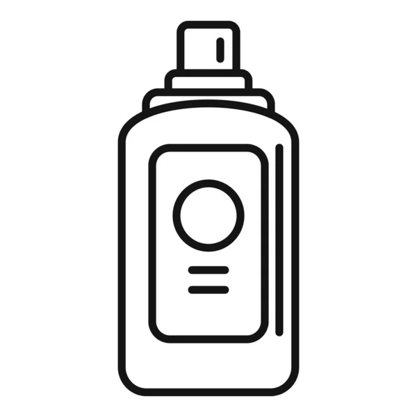 Vecteur de contour d'icône de bain de bouche propre. Produits dentaires — Image vectorielle