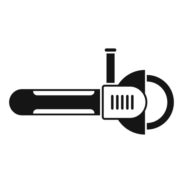 Icono de sierra de cadena vector simple. Herramienta eléctrica — Archivo Imágenes Vectoriales