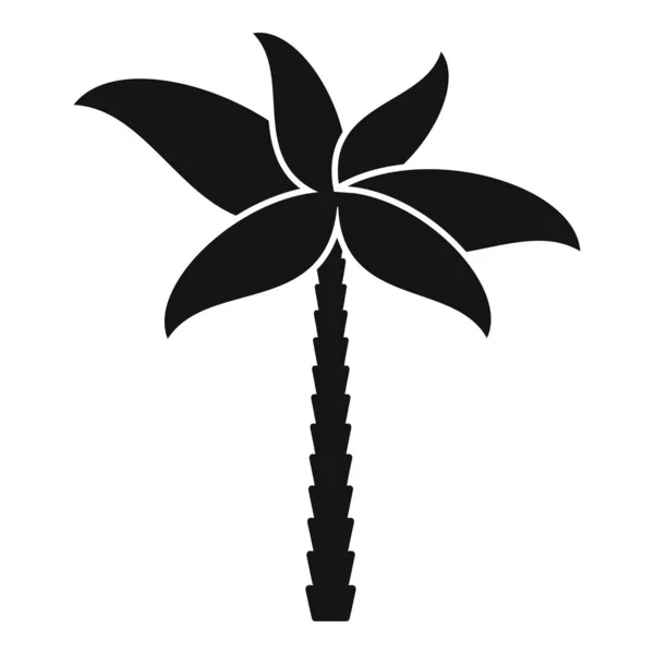 Palm icoon eenvoudige vector. Kokosnoot boom — Stockvector