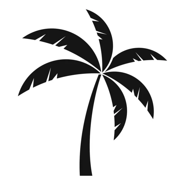Hawaii Palmensymbol einfacher Vektor. Sommerbaum — Stockvektor