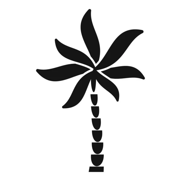 Coco palmera icono vector simple. Planta de verano — Vector de stock
