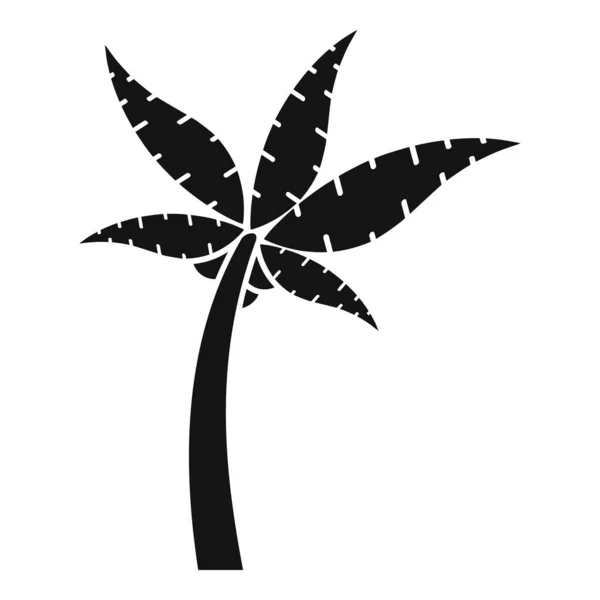 フロントパームアイコンシンプルなベクトル。ココナッツの木 — ストックベクタ