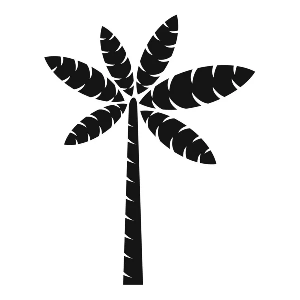 Icono de follaje de palma vector simple. Árbol de verano — Vector de stock