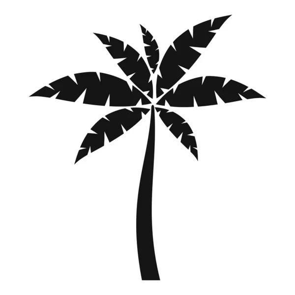 Icono de palmera de vacaciones vector simple. Planta de verano — Vector de stock