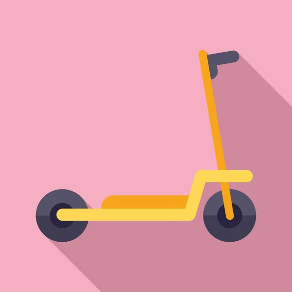Ebike scooter ikonu düz vektör. Tekme bisikleti — Stok Vektör