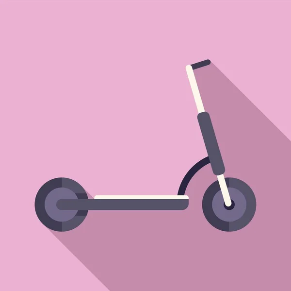 Icona scooter elettrico vettore piatto. Trasporti ecologici — Vettoriale Stock