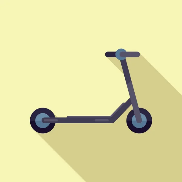 Дитячий електричний скутер значок плоский вектор. Велотранспорт — стоковий вектор