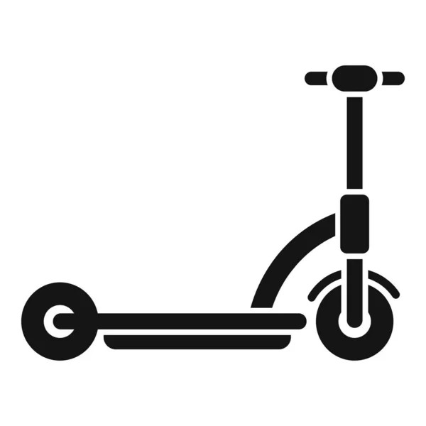 電動スクーター輸送アイコンシンプルなベクトル。キックバイク — ストックベクタ