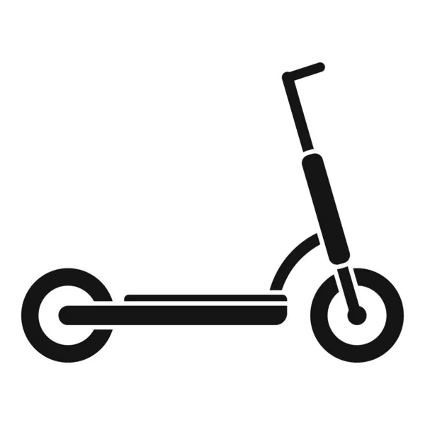 Elektroroller-Fahrer-Symbol einfacher Vektor. Ökotransport — Stockvektor