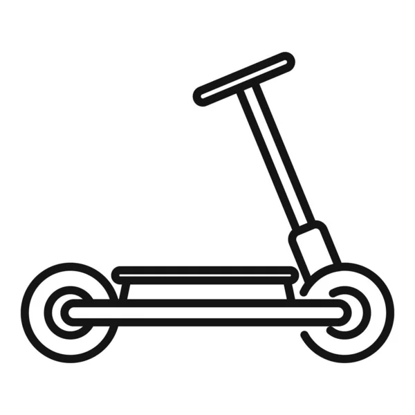 Moderne elektrische scooter pictogram schets vector. Schopfiets — Stockvector