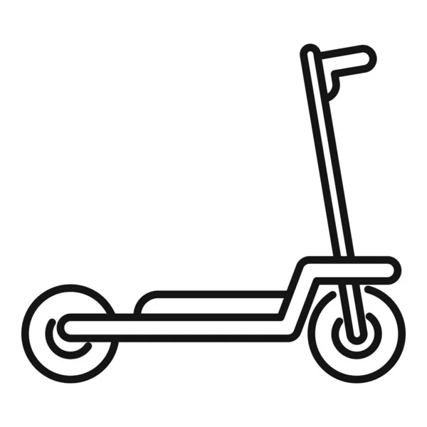 Mobility electric scooter icon outline vector. Kick transportasi - Stok Vektor