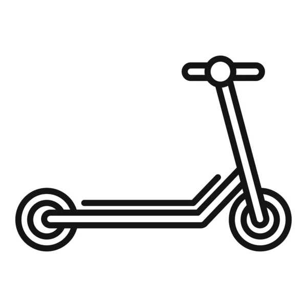 Store electric scooter icon outline vector. Bike trotinette — Stock Vector