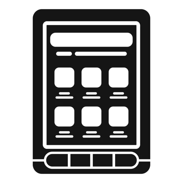 Universidade ícone ebook vetor simples. Livro digital —  Vetores de Stock