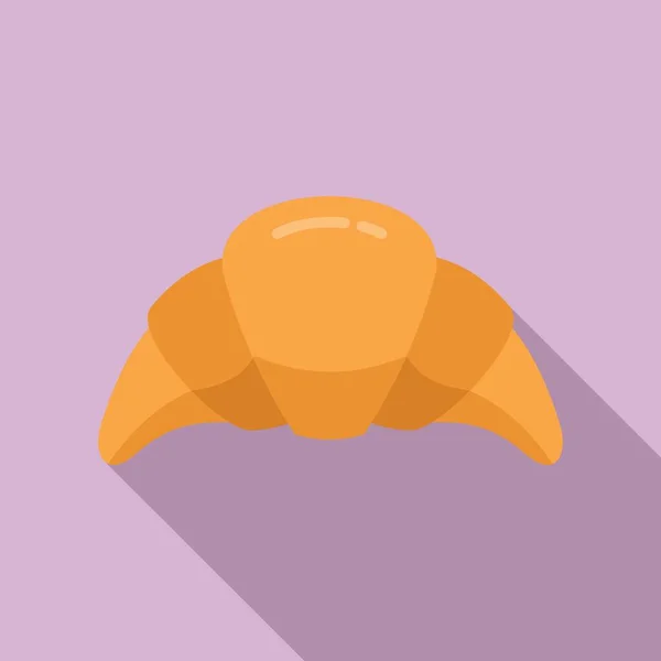 Croissant ikon lapos vektor. Kenyérsütő — Stock Vector