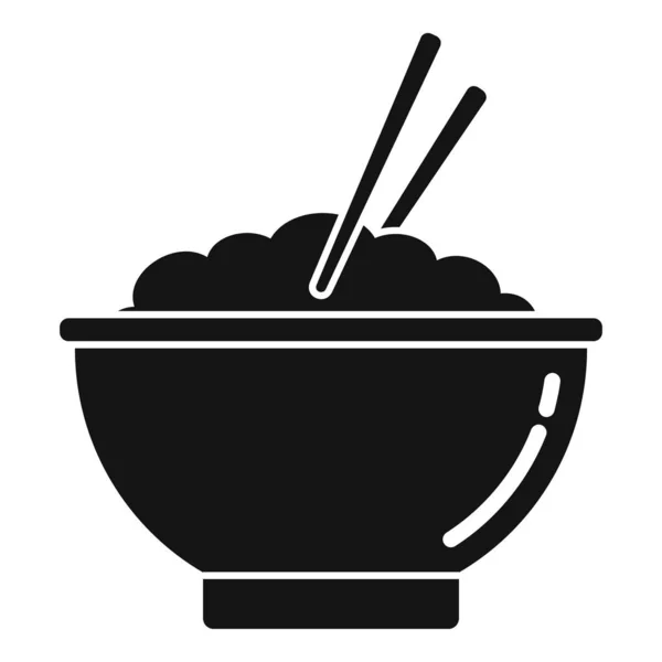 Ramen alimento icono vector simple. Fideos de tazón — Archivo Imágenes Vectoriales
