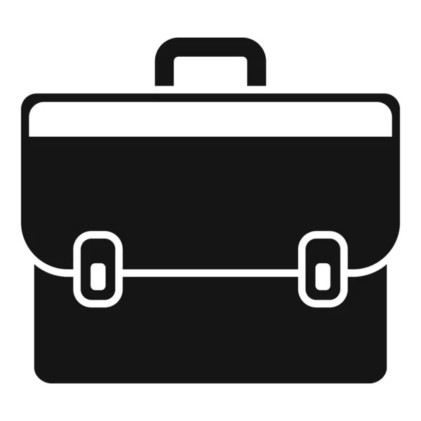 Banco icono maletín simple vector. Servicio de finanzas — Vector de stock