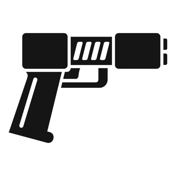 Policejní taser ikona jednoduchý vektor. Omráčení pistolí — Stockový vektor