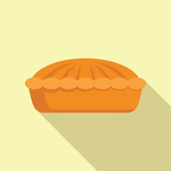 Cheesecake ícone vetor plano. Torta de maçã —  Vetores de Stock