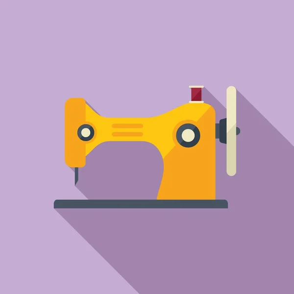 Sy reparation maskin ikon platt vektor. Tvättning av kläder — Stock vektor
