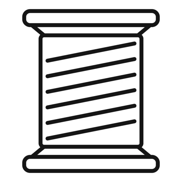 Umrissvektor für das Klöppelsymbol. Nähstoff — Stockvektor