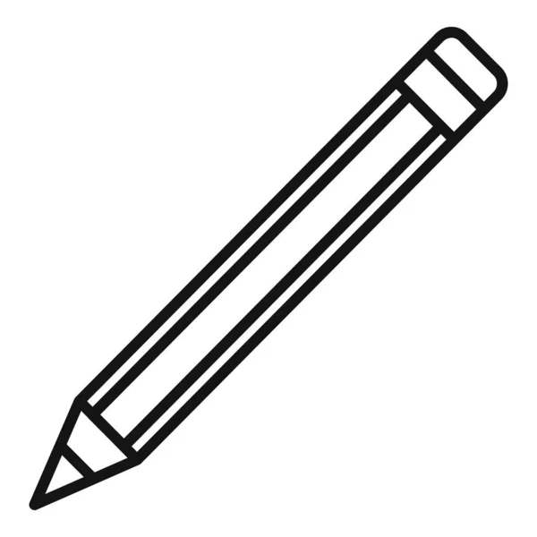 Ropa lápiz icono contorno vector. Reparación sastre — Vector de stock