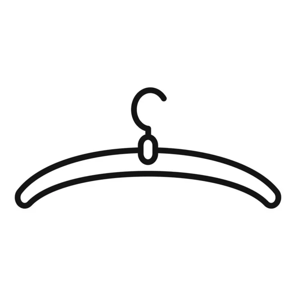 Clothes hanger icon outline vector. Clothing tailor — Stock Vector