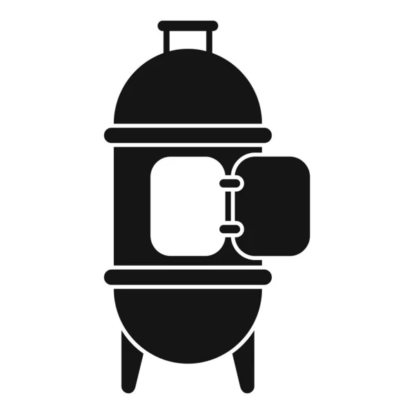 Icône du fumoir du four vecteur simple. Bbq grill — Image vectorielle
