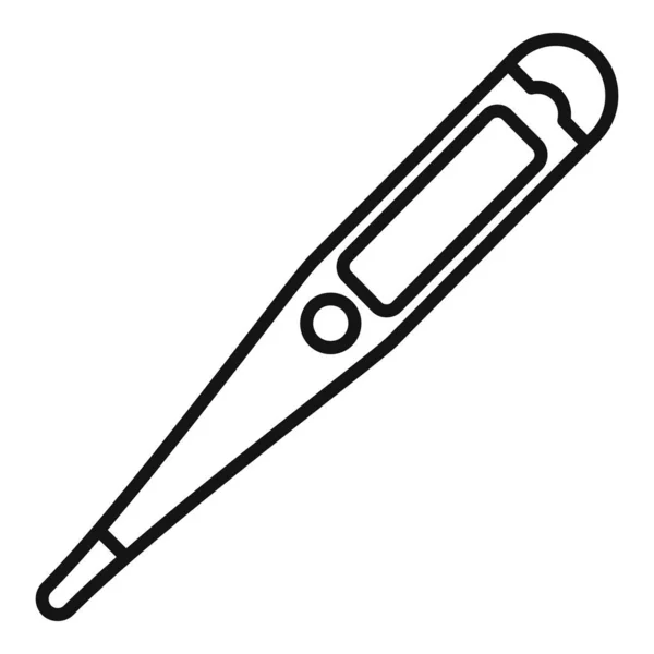 Medical thermometer icon outline vector. Digital temperature — Stock Vector