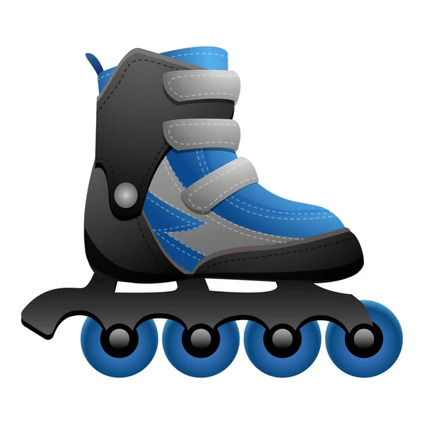 Hommes patins à roulettes icône dessin animé vecteur. Patinage de mobilité — Image vectorielle