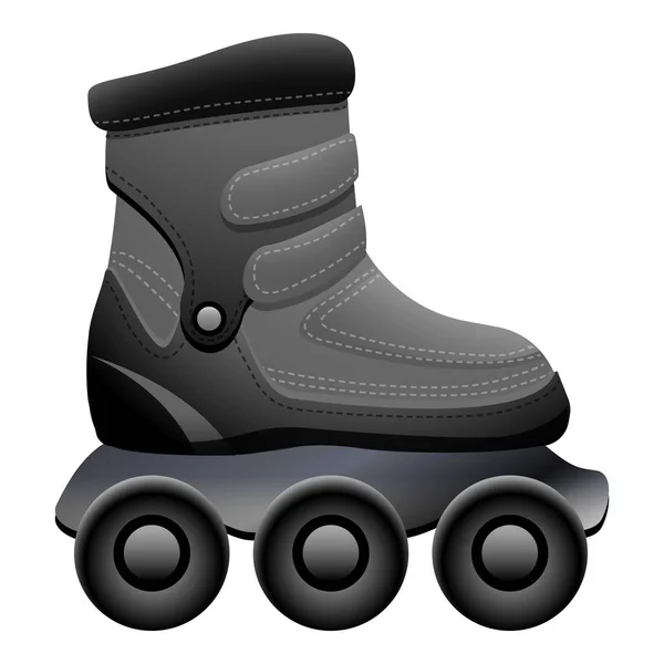 회색 롤러는 아이콘 만화 벡터를 스케이트를 타죠. 현대 신발 — 스톡 벡터