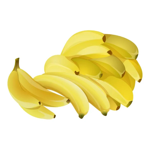 Egzotyczne banany wektor ikony kreskówki. Świeże owoce — Wektor stockowy
